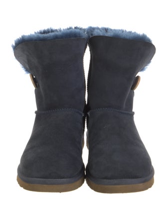 UGG Suede Fur Trim Boots