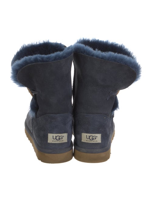 UGG Suede Fur Trim Boots