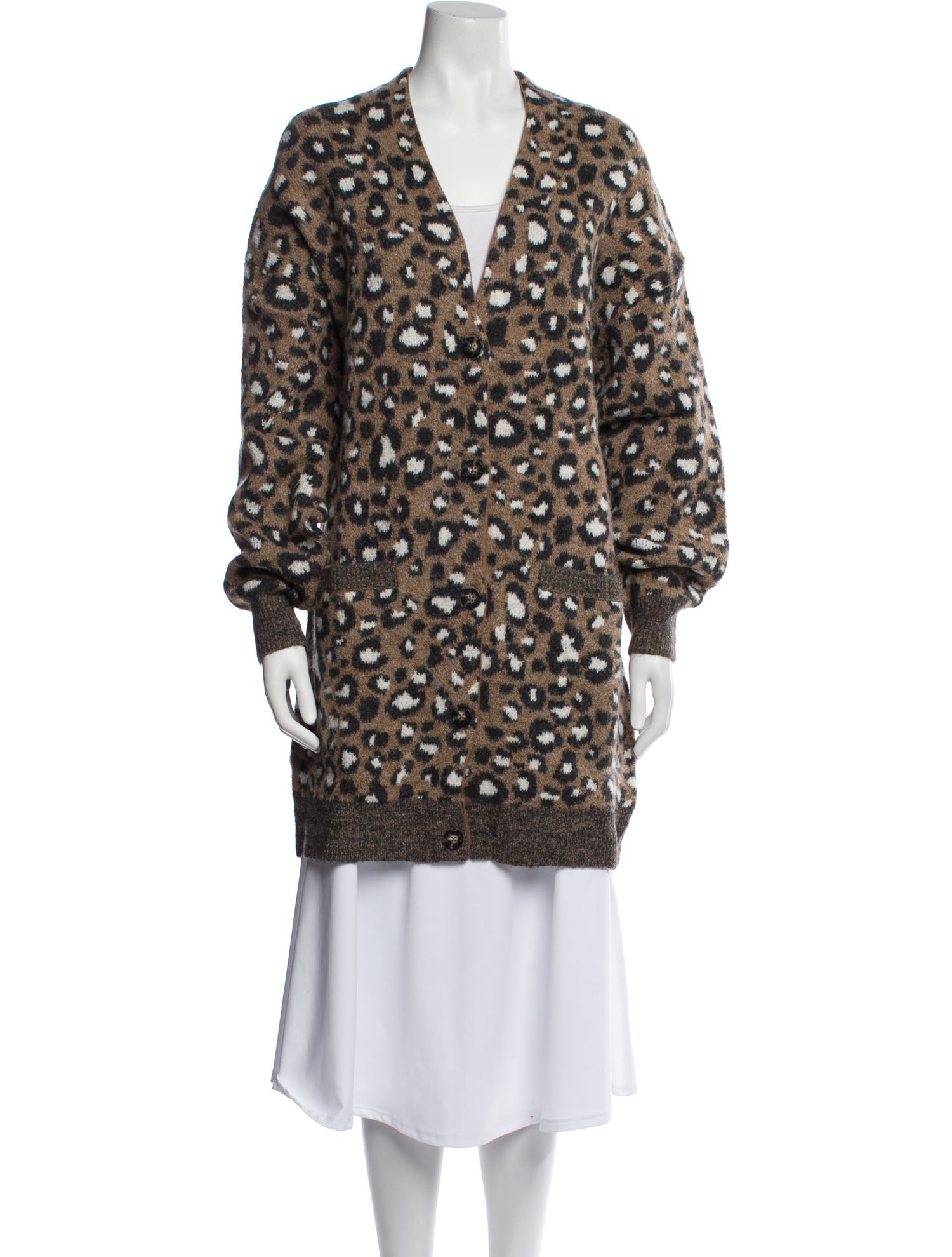 UGG Animal Print V-Neck Sweater w/ Tags