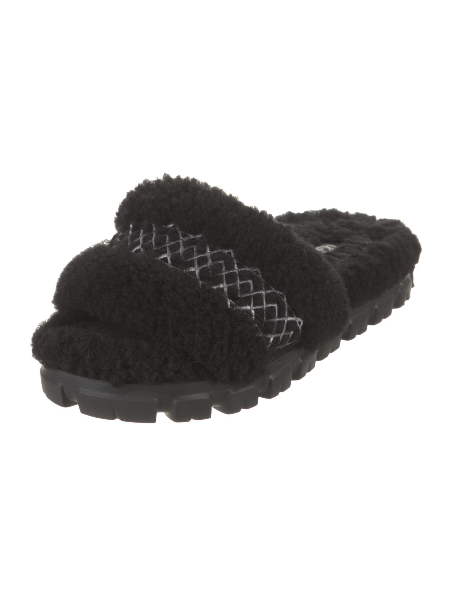 UGG Shearling Patterned Slides