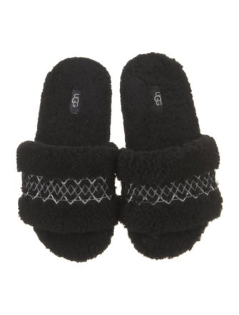 UGG Shearling Patterned Slides