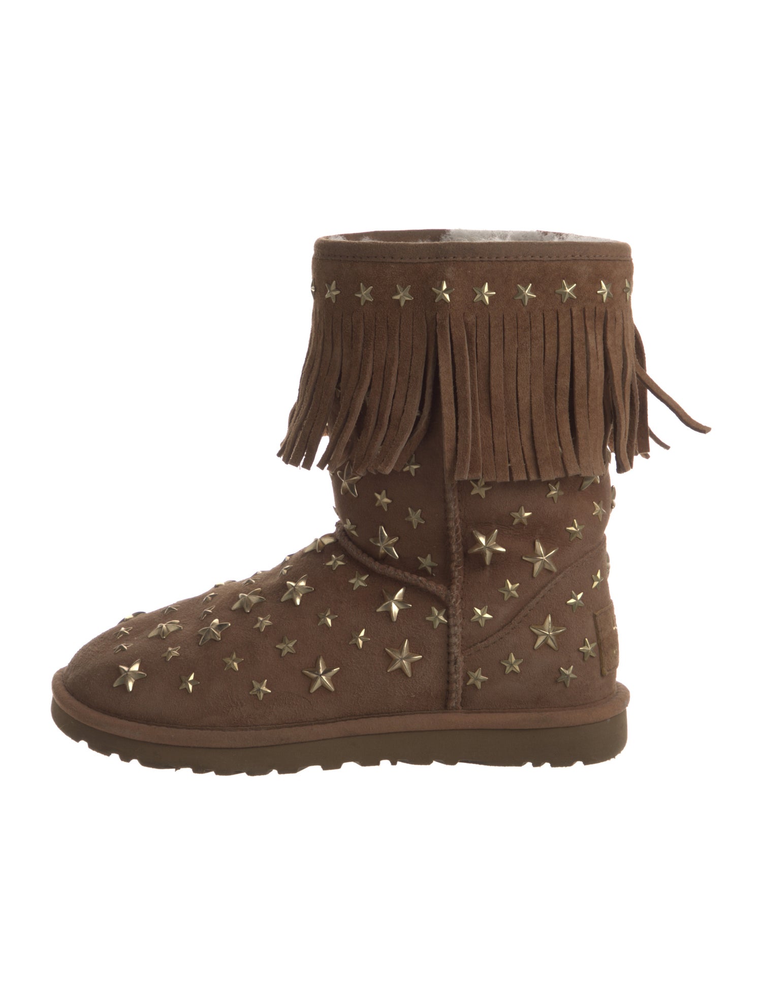 Jimmy Choo & UGG Suede Studded Accents Boots
