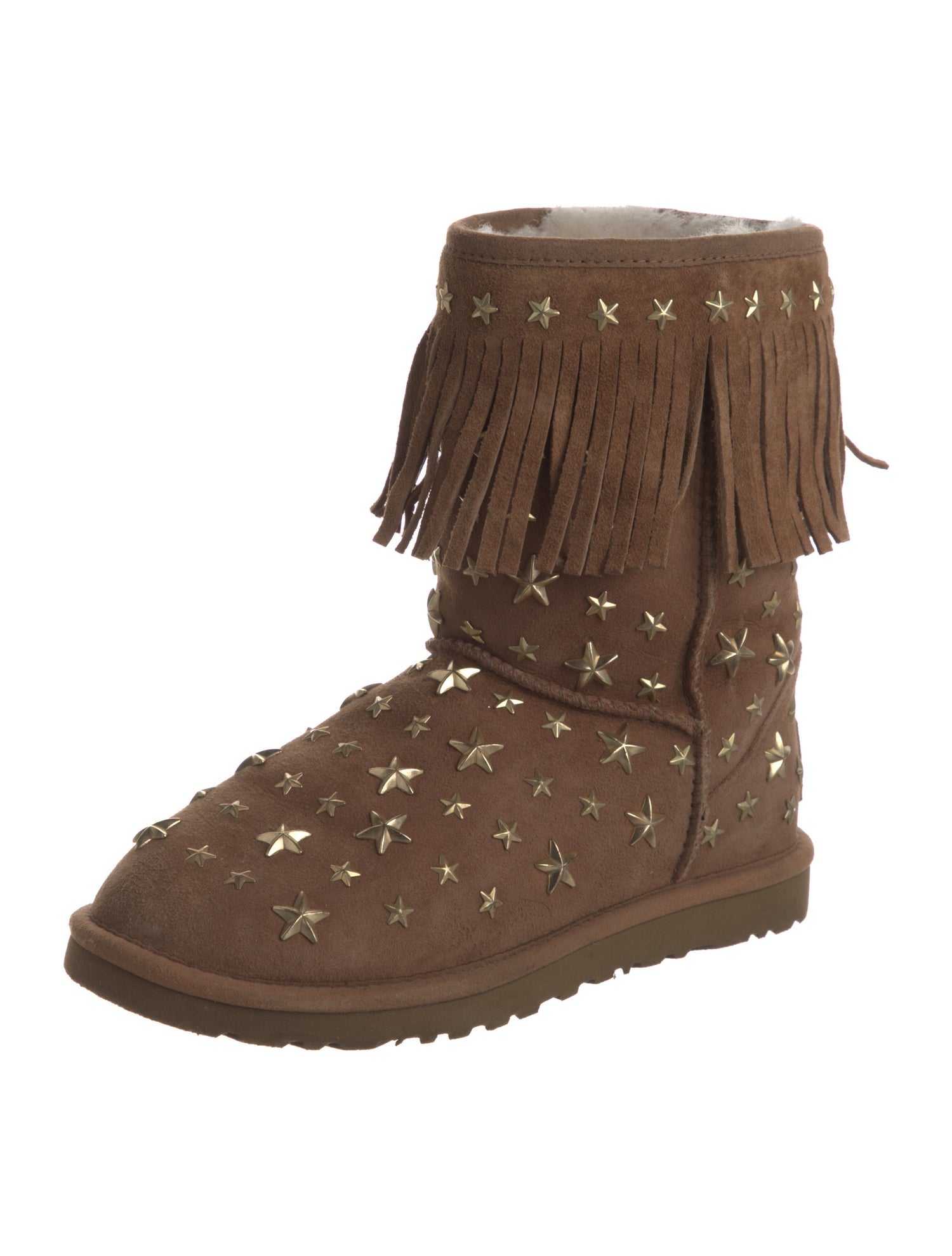 Jimmy Choo & UGG Suede Studded Accents Boots