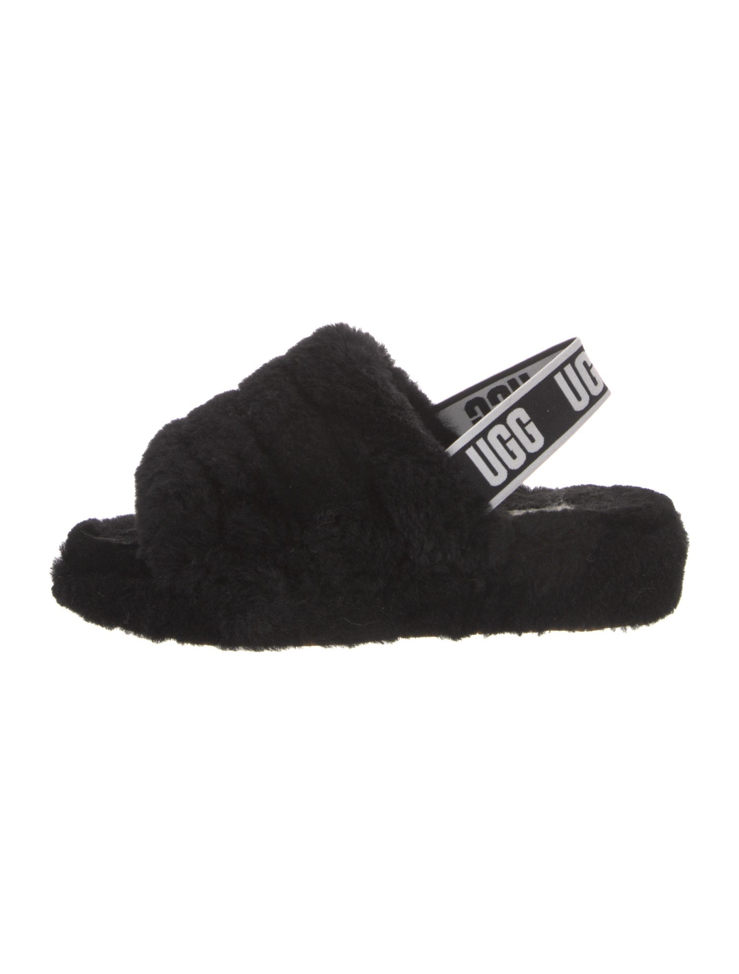 UGG Fur Slingback Sandals