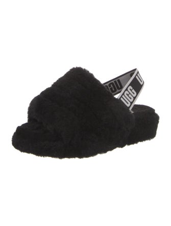 UGG Fur Slingback Sandals