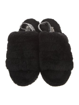 UGG Fur Slingback Sandals