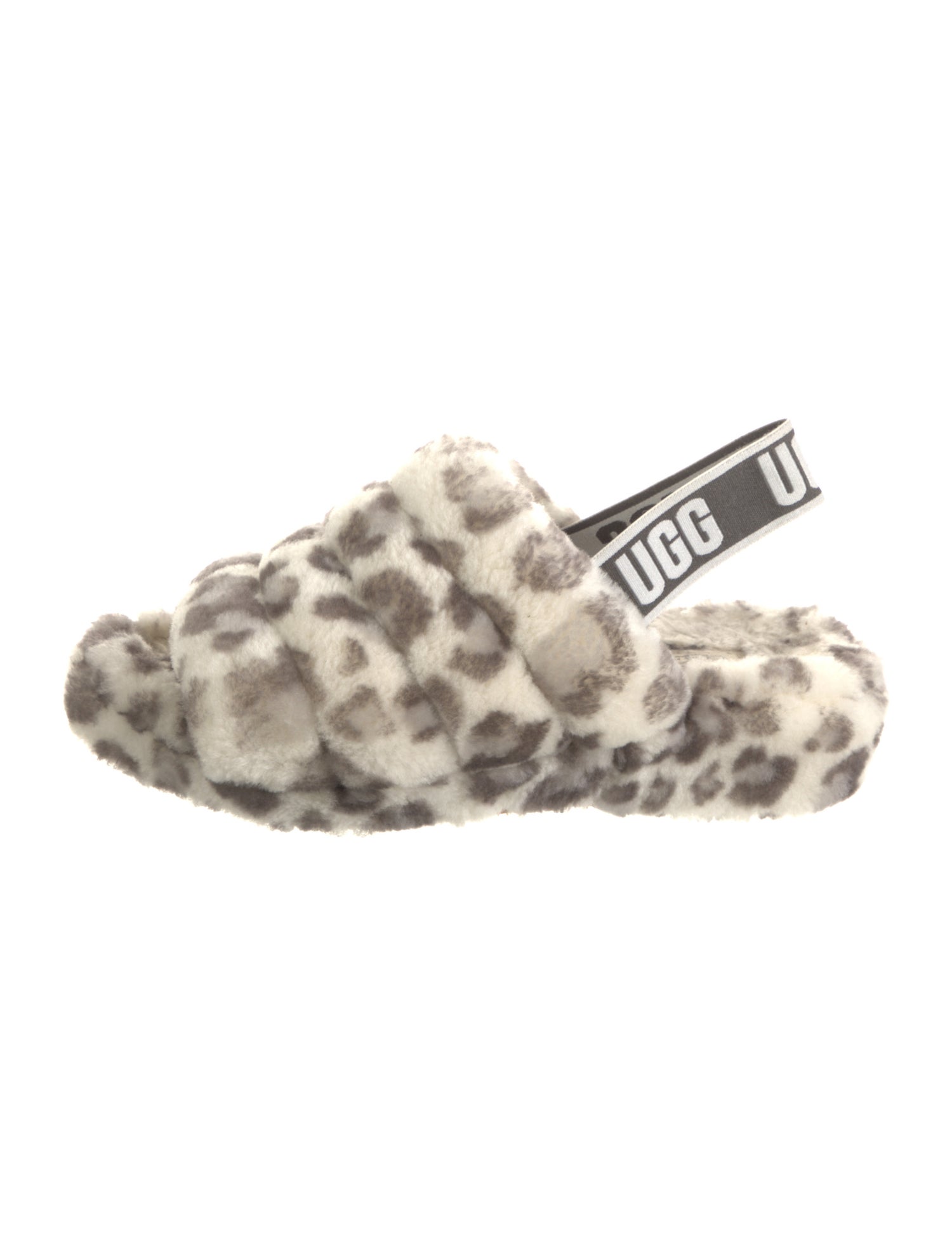 UGG Shearling Animal Print Slides