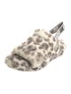 UGG Shearling Animal Print Slides