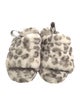 UGG Shearling Animal Print Slides