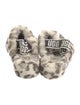 UGG Shearling Animal Print Slides