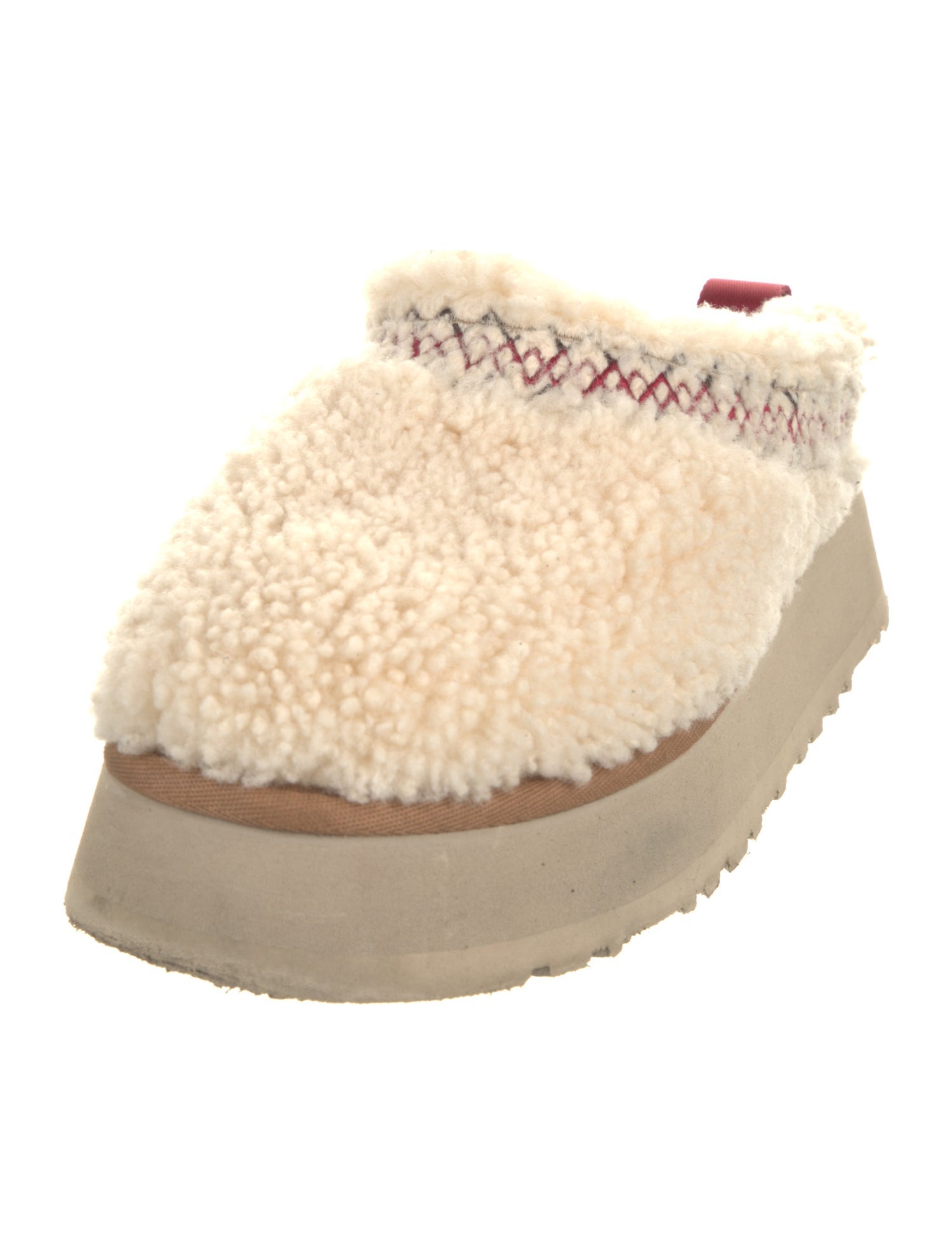 UGG Shearling Embroidered Accent Mules