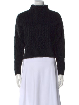 UGG Animal Print Mock Neck Sweater