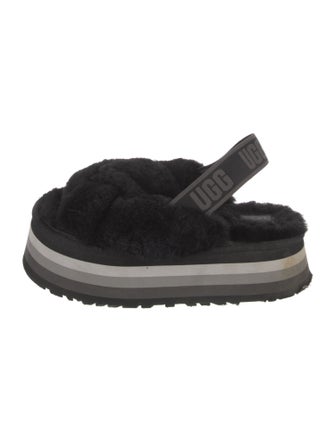 UGG Fur Slingback Sandals