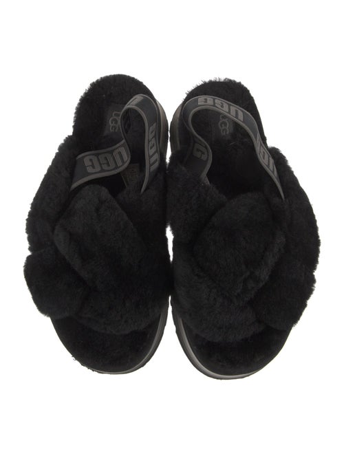 UGG Fur Slingback Sandals