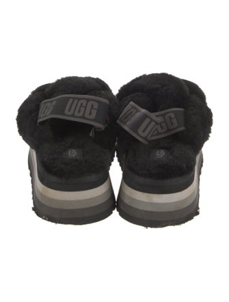 UGG Fur Slingback Sandals
