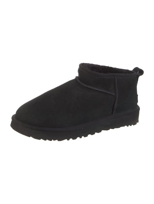 UGG Suede Faux Fur Trim Boots