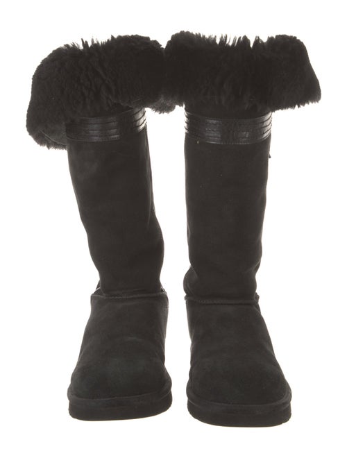 UGG Suede Leather Trim Embellishment Boots