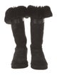 UGG Suede Leather Trim Embellishment Boots