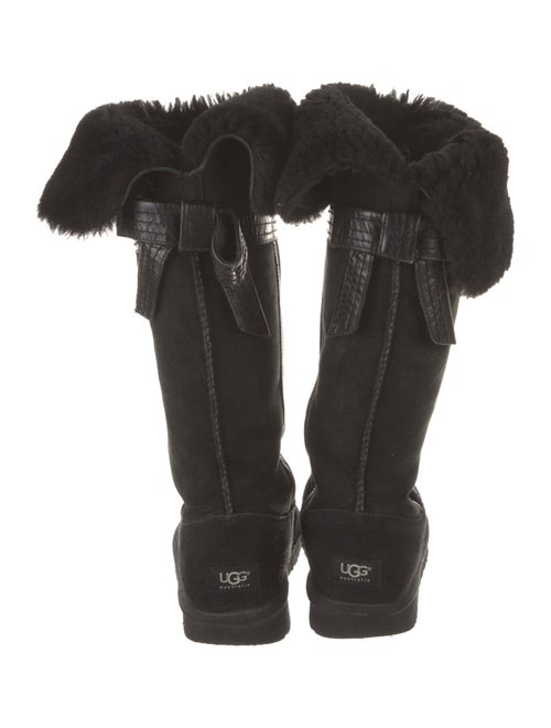 UGG Suede Leather Trim Embellishment Boots