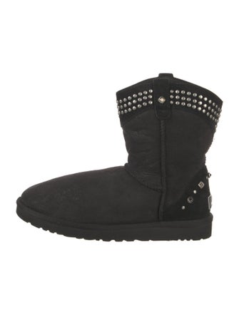 UGG Suede Crystal Embellishments Boots