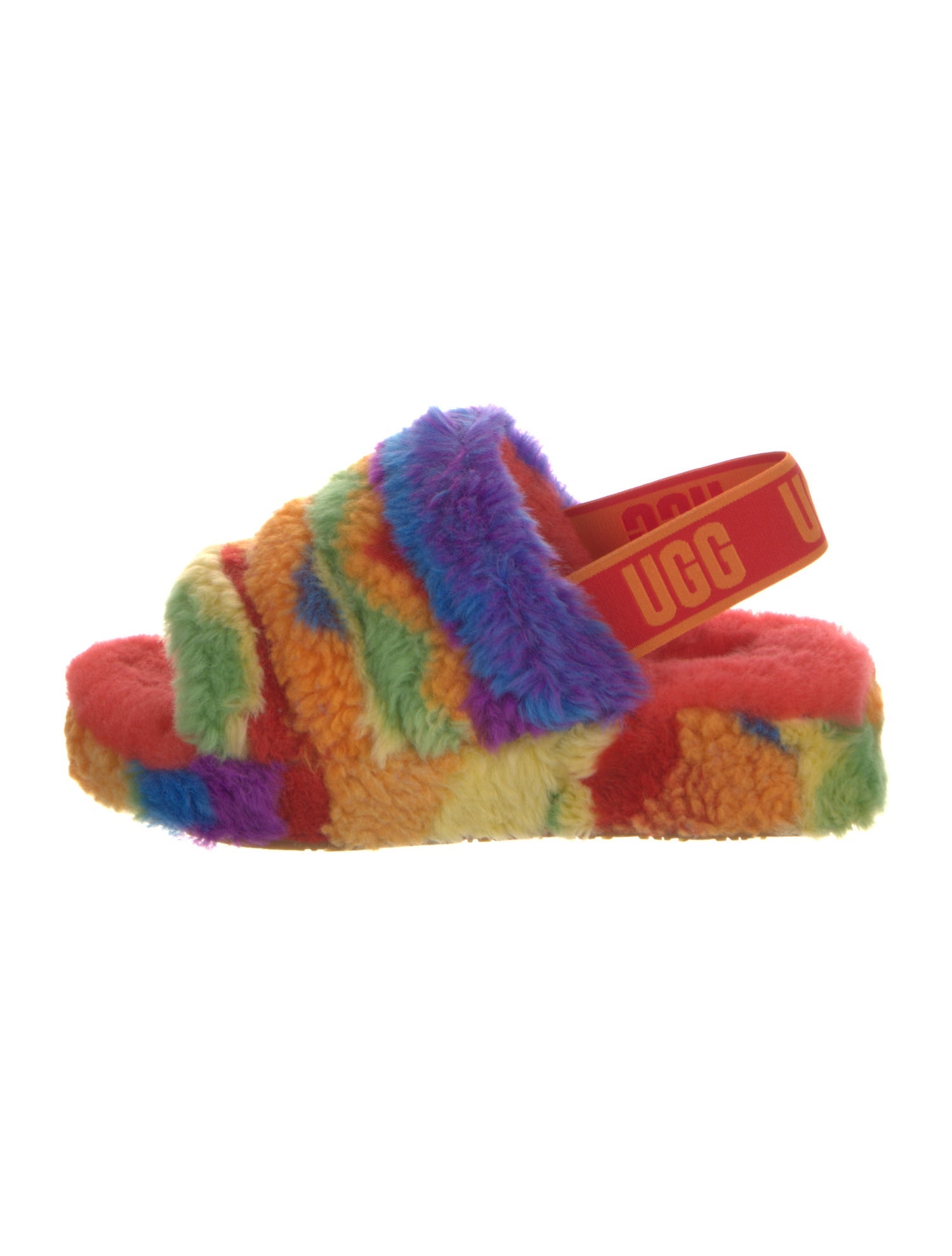 UGG Fur Slingback Sandals w/ Tags