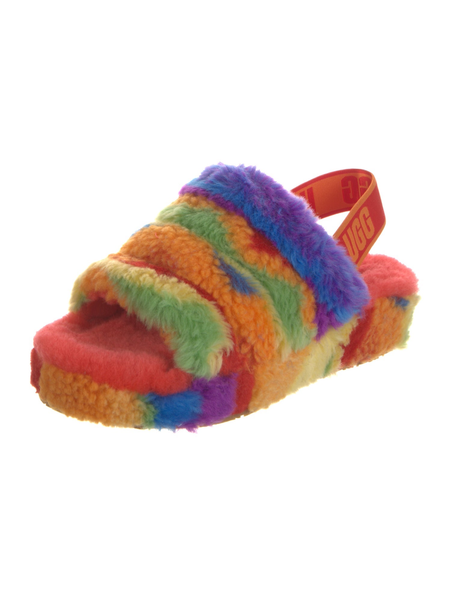 UGG Fur Slingback Sandals w/ Tags