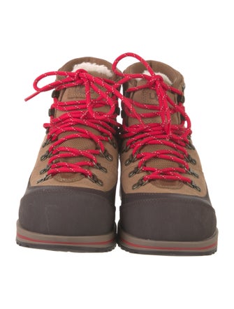 UGG Suede Colorblock Pattern Hiking Boots