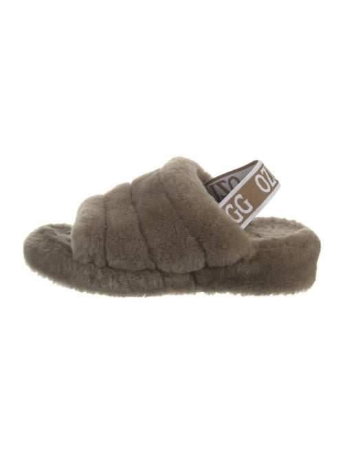 UGG Shearling Slingback Sandals