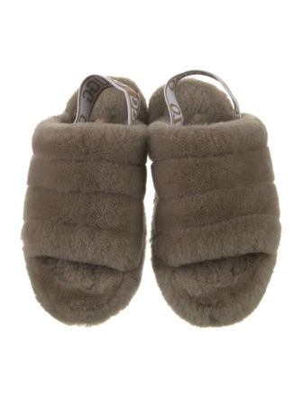 UGG Shearling Slingback Sandals