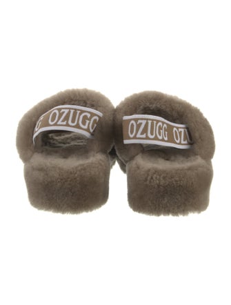 UGG Shearling Slingback Sandals