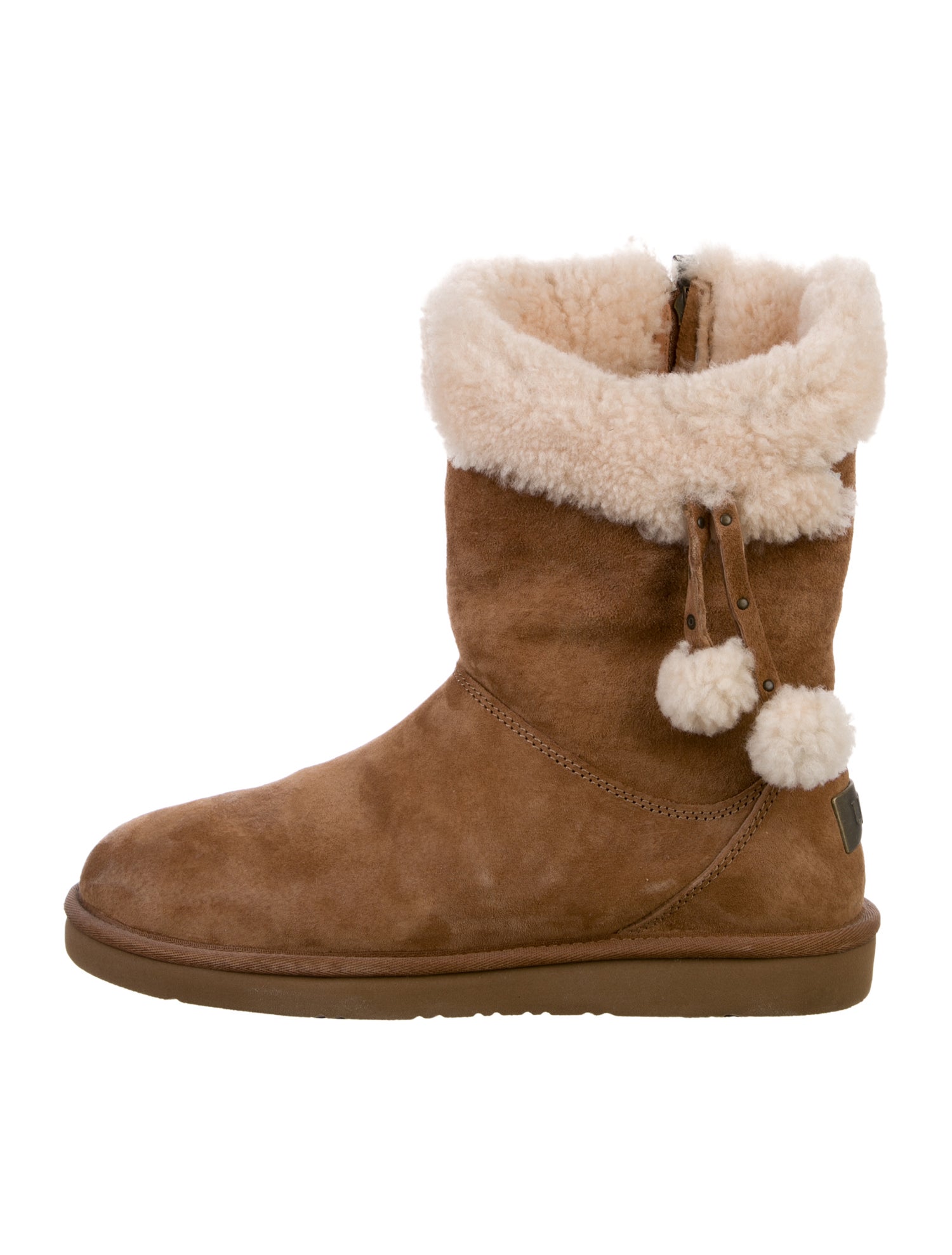UGG Suede Colorblock Pattern Boots
