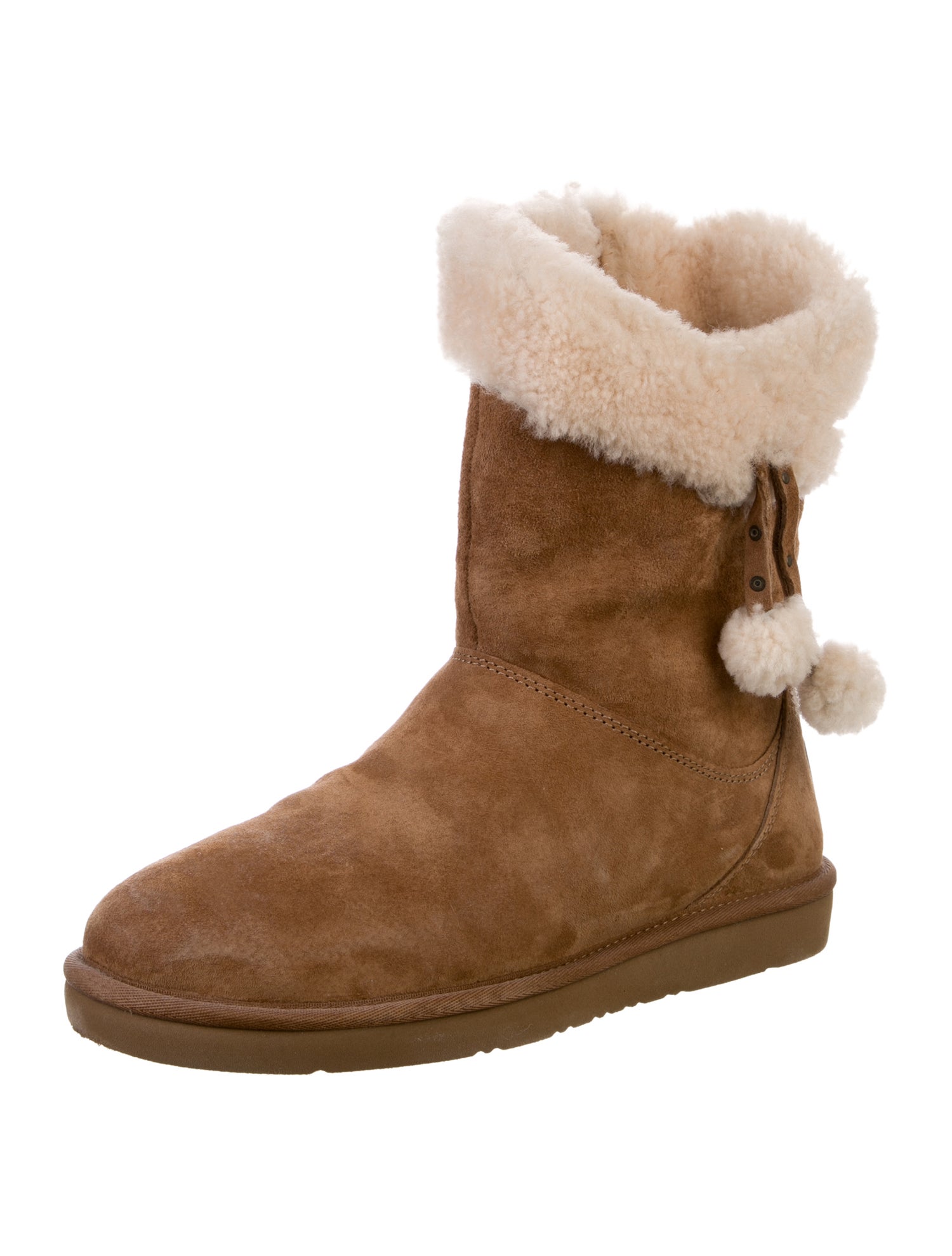 UGG Suede Colorblock Pattern Boots