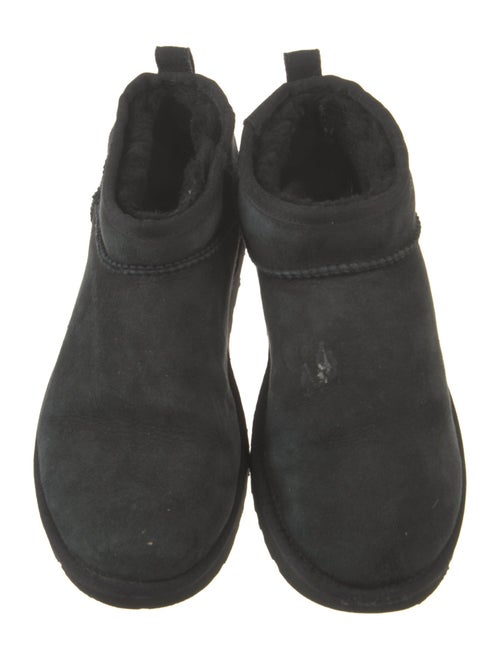 UGG Suede Whipstitch Trim Snow Boots