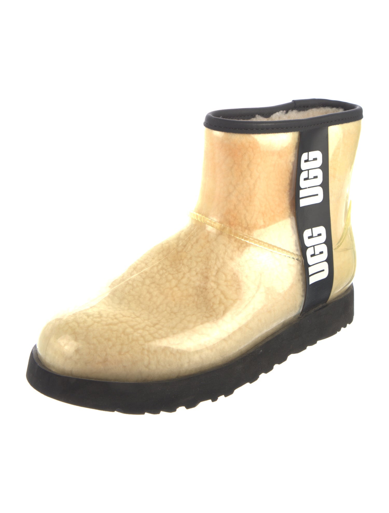 UGG PVC Fur Trim Boots