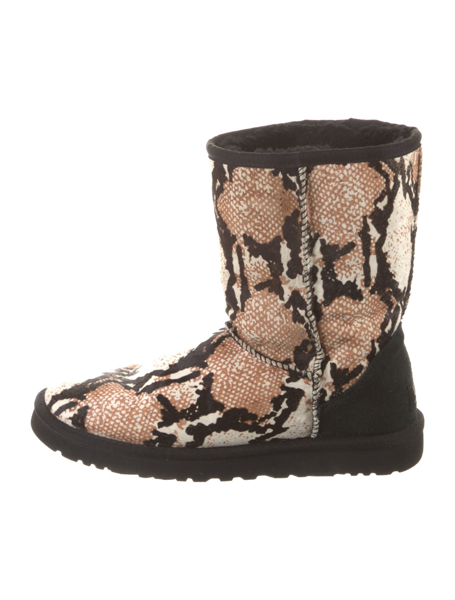 UGG Ponyhair Animal Print Rain Boots