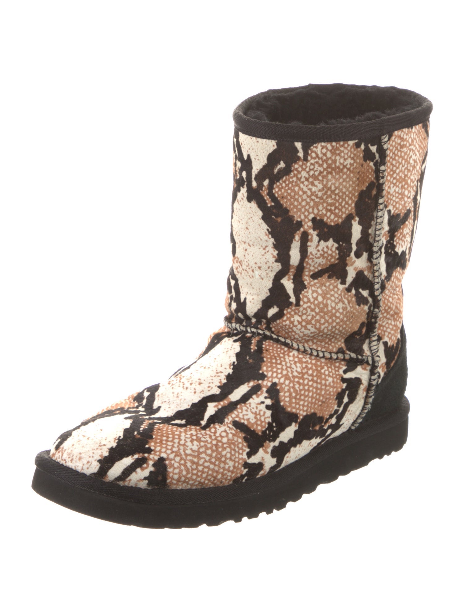 UGG Ponyhair Animal Print Rain Boots
