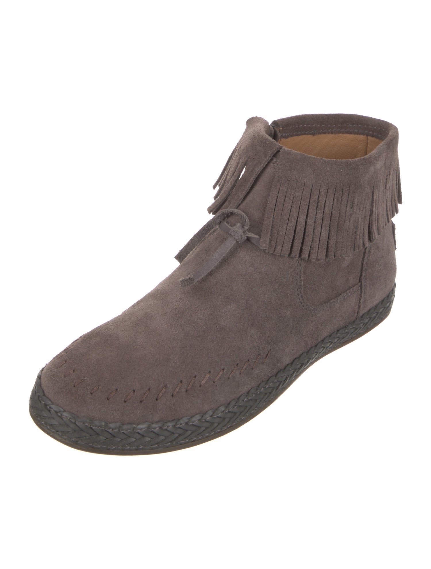 UGG Suede Whipstitch Trim Western Boots