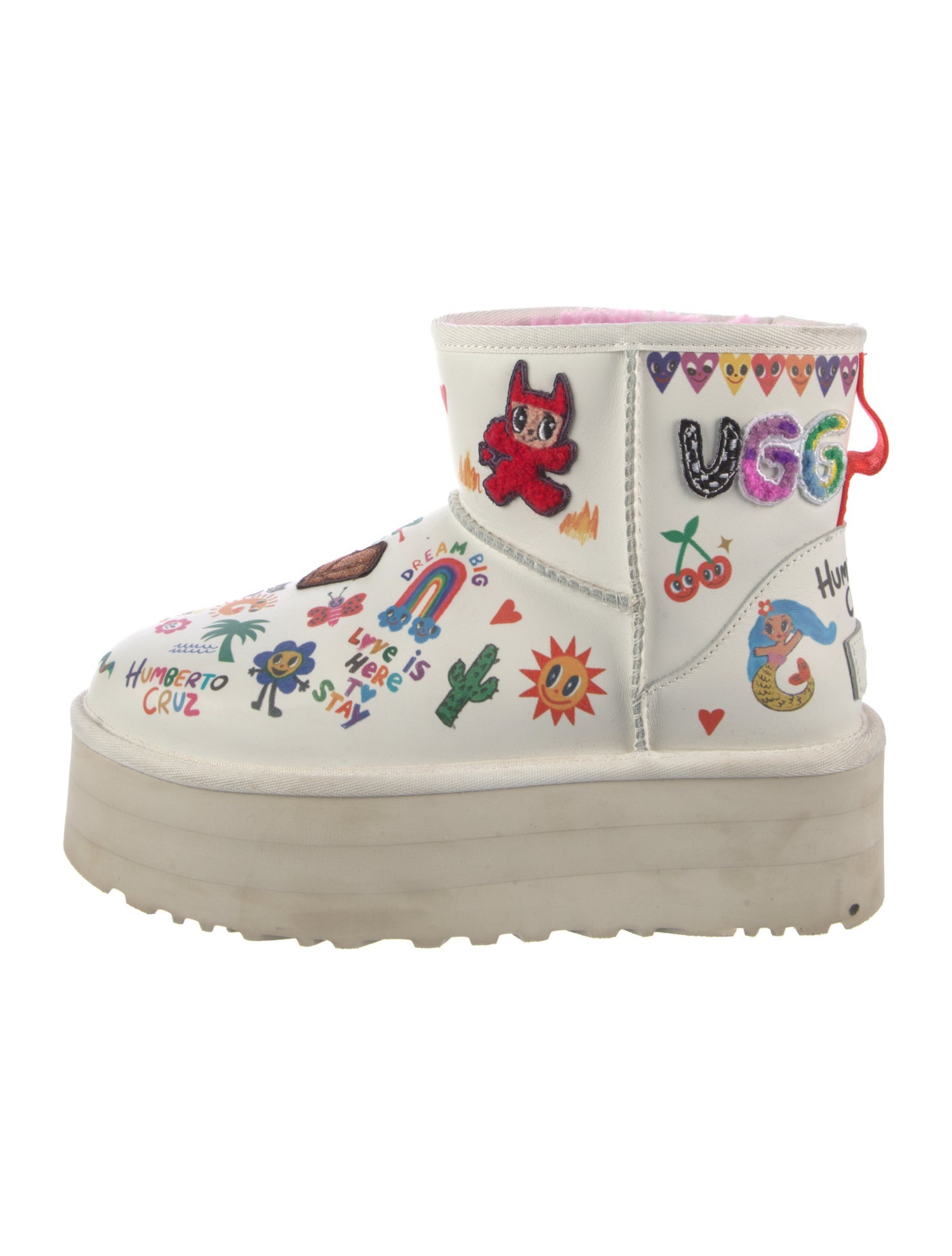 UGG Leather Printed Boots
