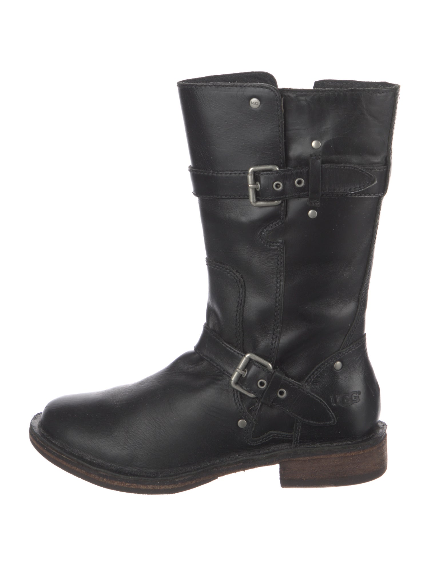 UGG Leather Moto Boots