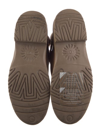 UGG Suede Fur Trim Chelsea Boots