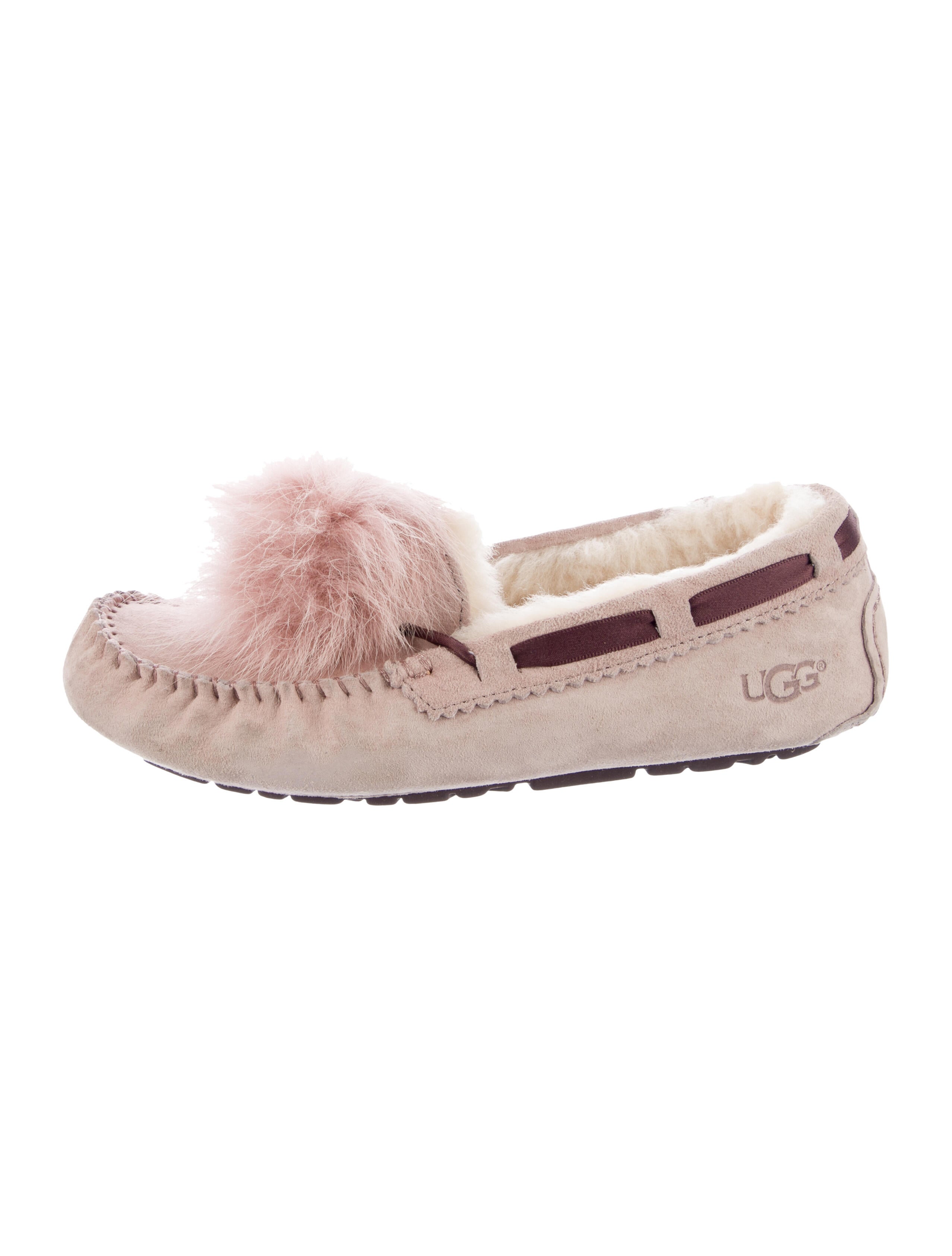 UGG Suede Colorblock Pattern Moccasins