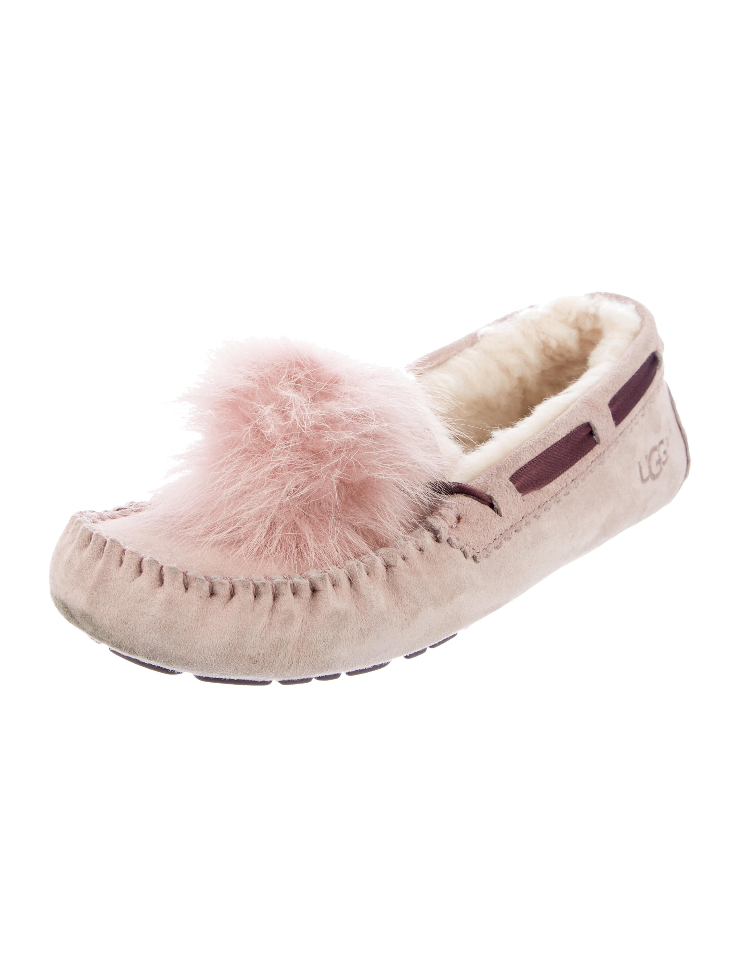 UGG Suede Colorblock Pattern Moccasins