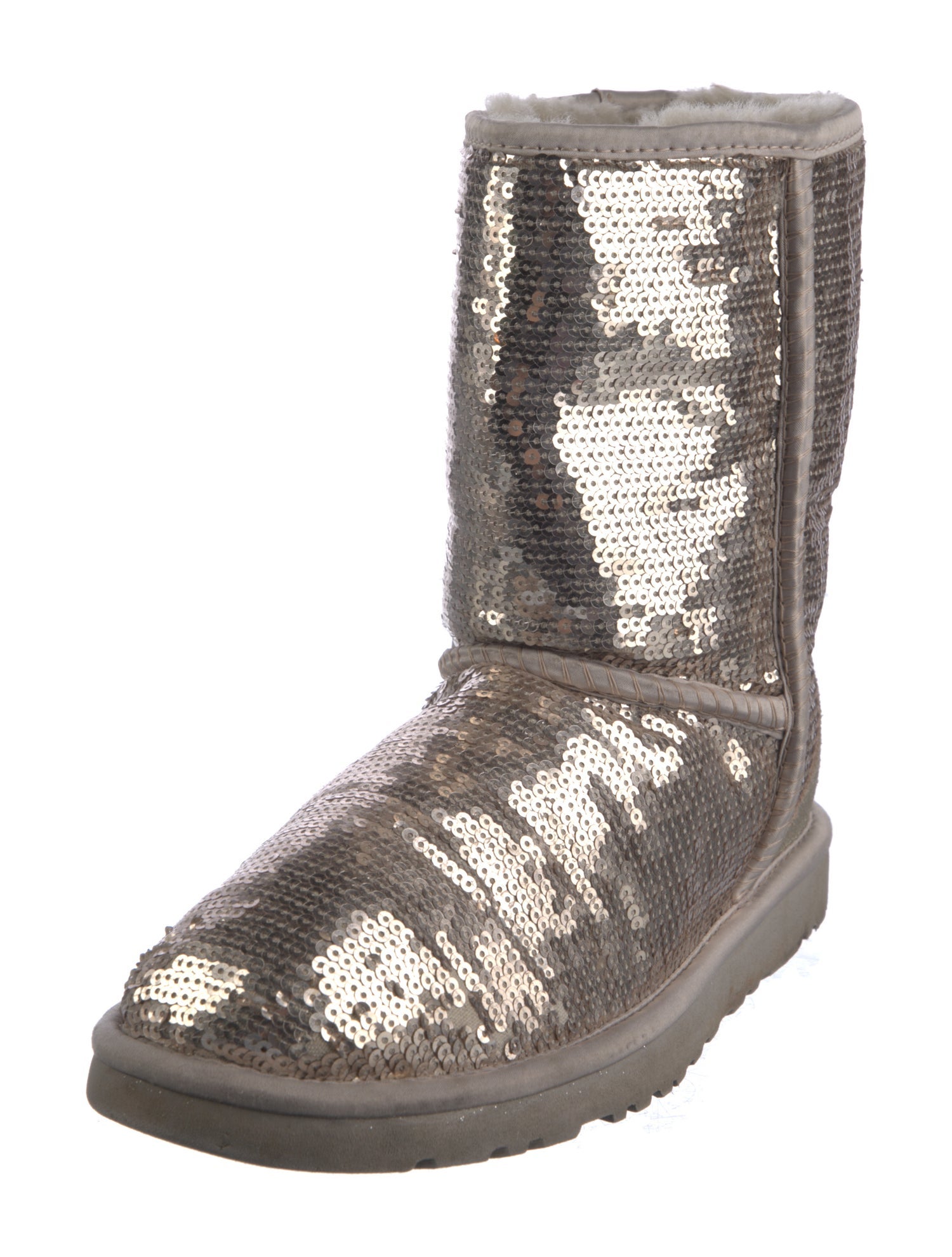 UGG Sequins Sequin Embellishments Combat Boots