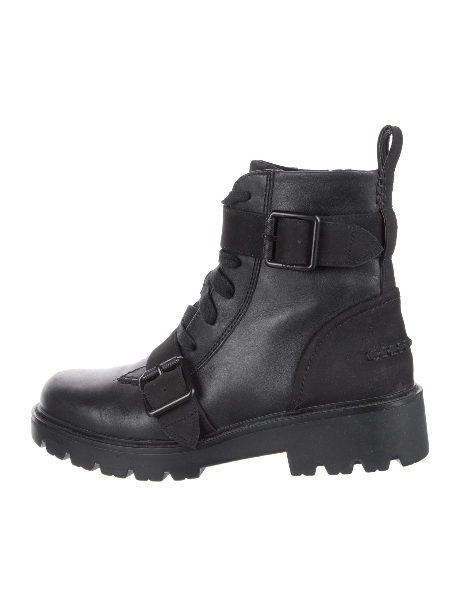UGG Leather Combat Boots