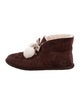 UGG Suede Colorblock Pattern Lace-Up Boots