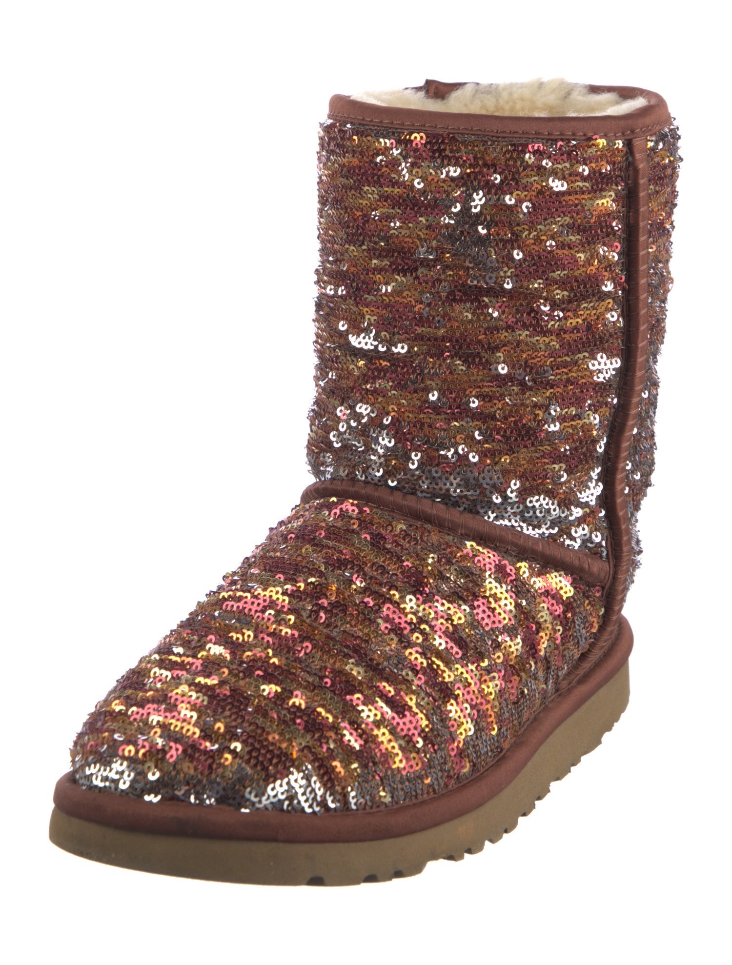 UGG Sequins Sequin Embellishments Combat Boots