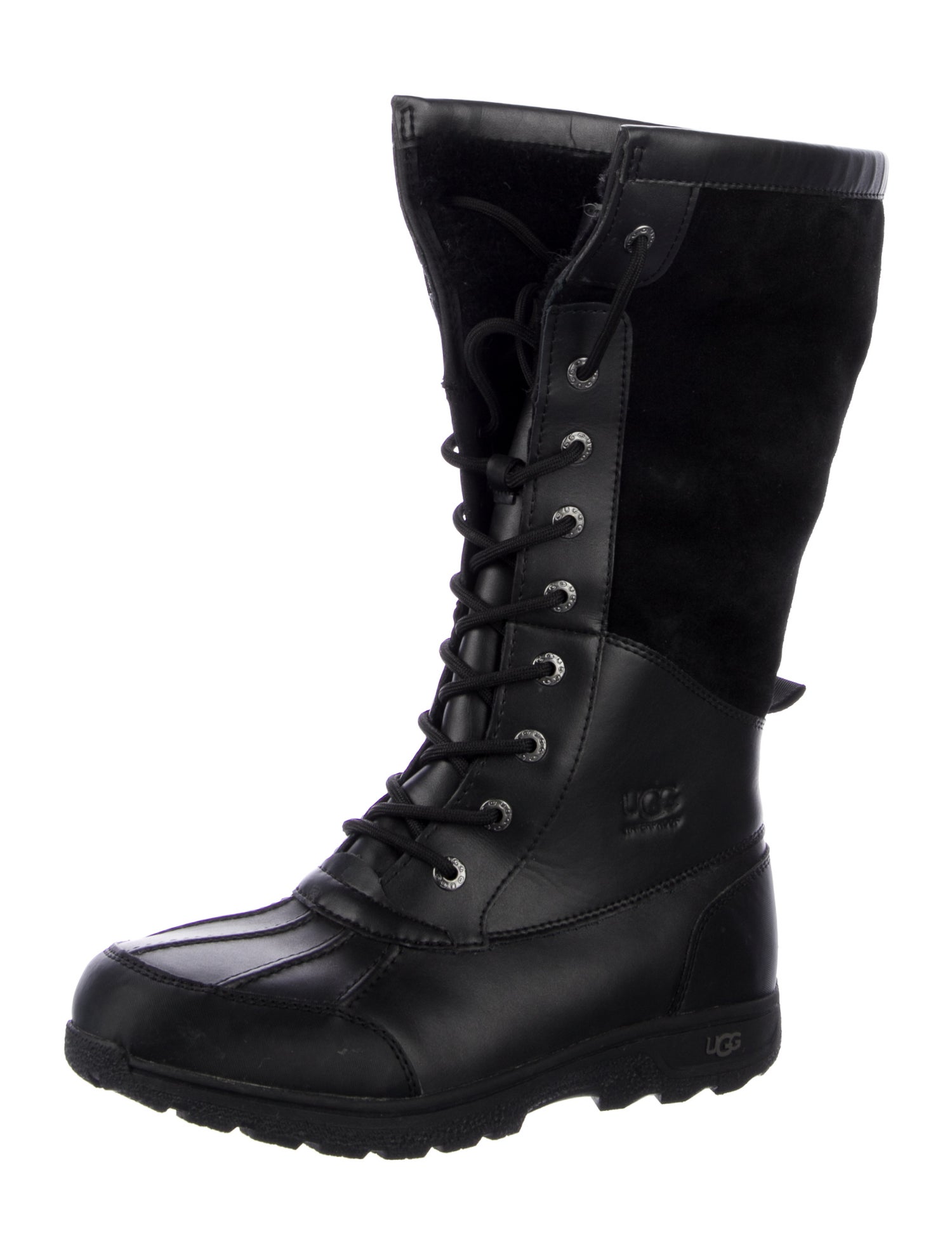 UGG Leather Lace-Up Boots
