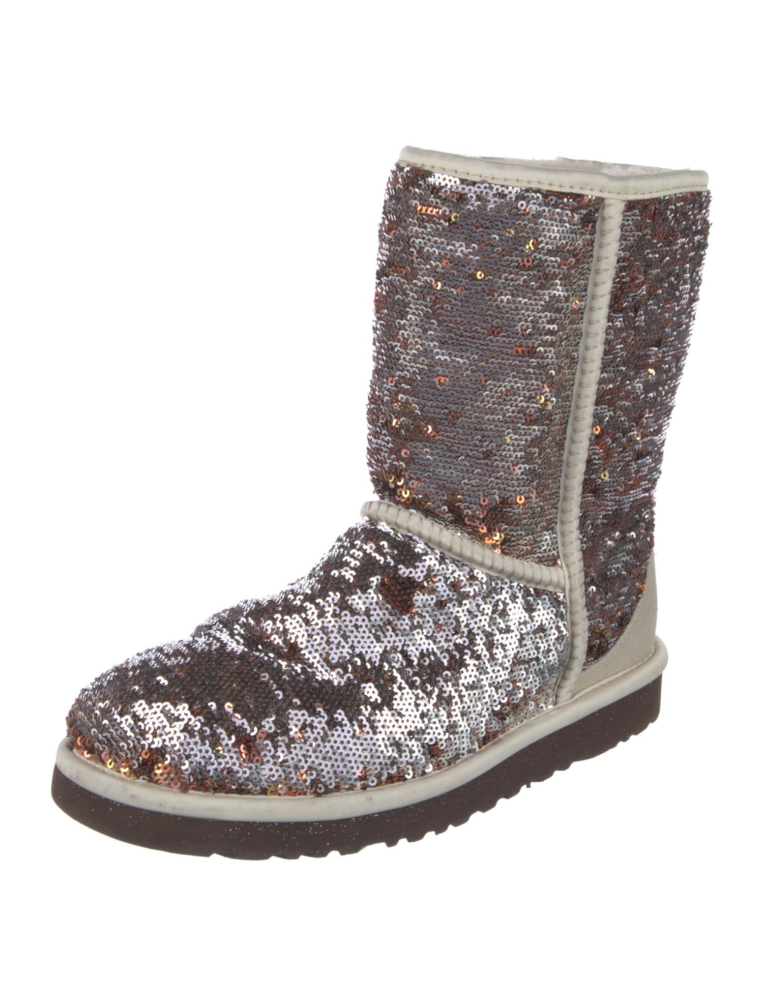 UGG Sequins Colorblock Pattern Boots