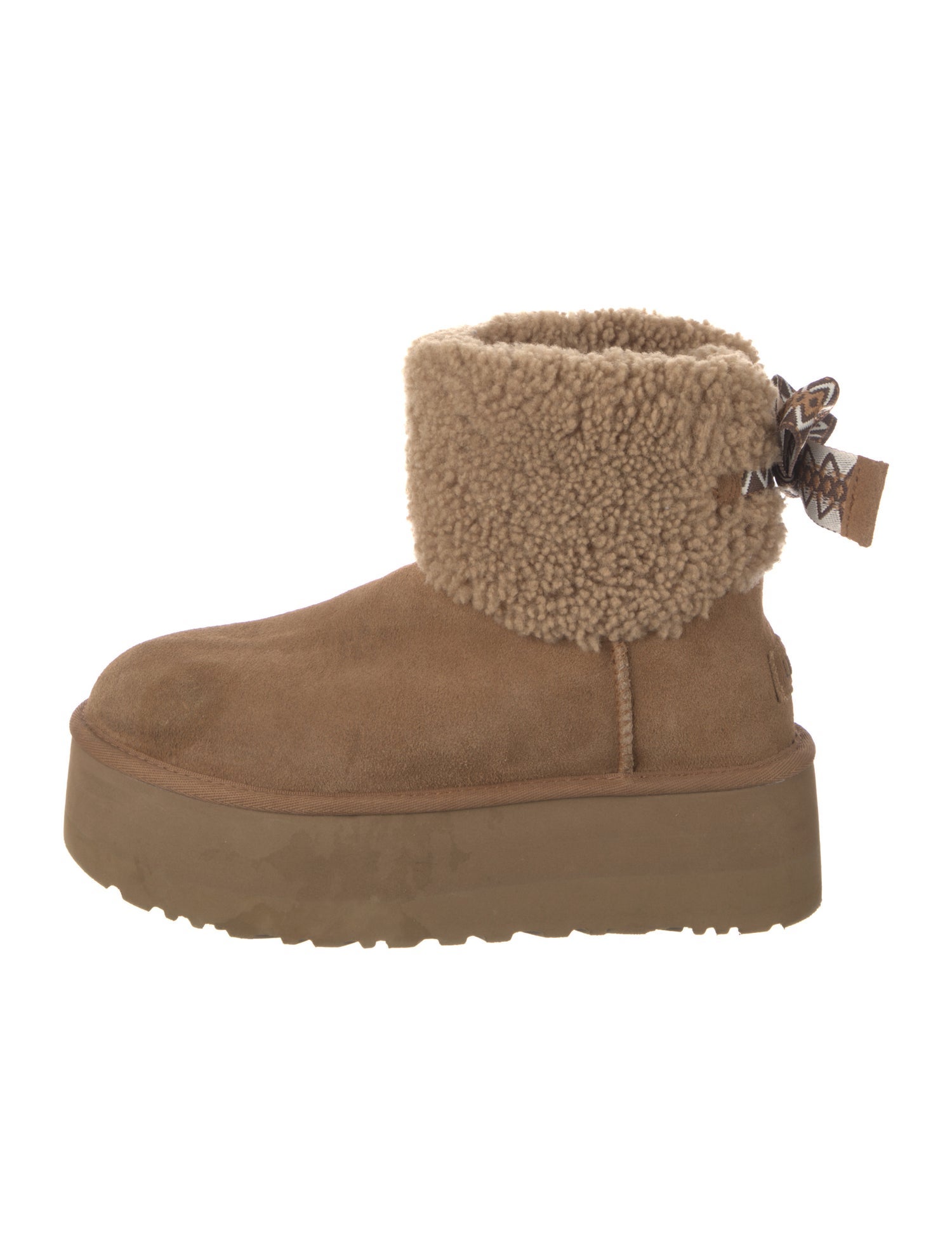 UGG Suede Bow Accents Boots