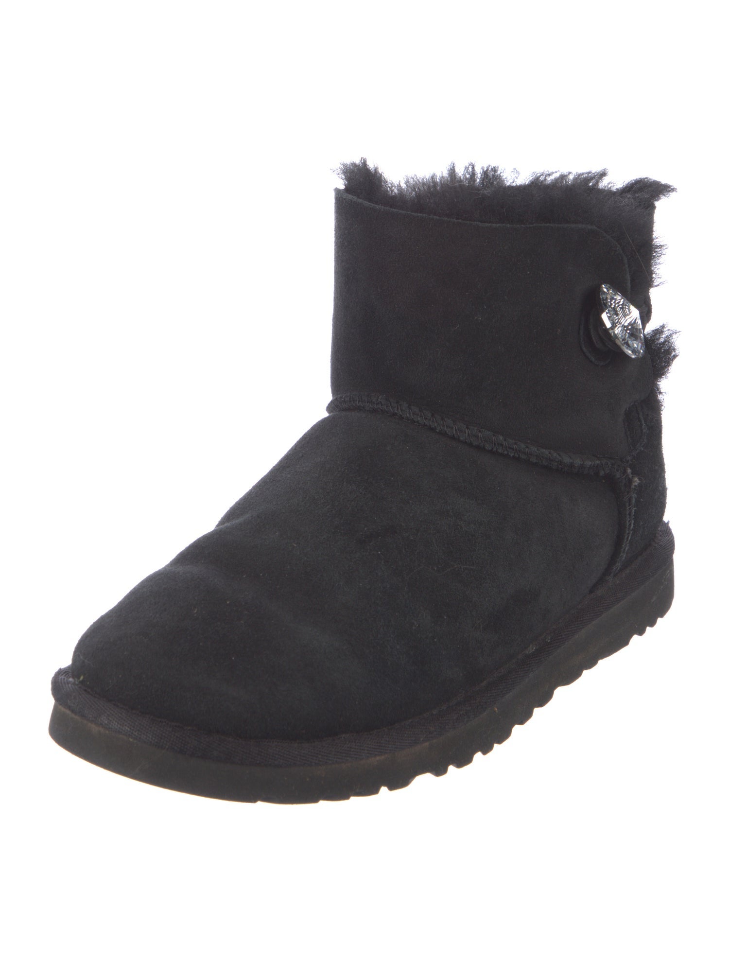 UGG Suede Crystal Embellishments Boots